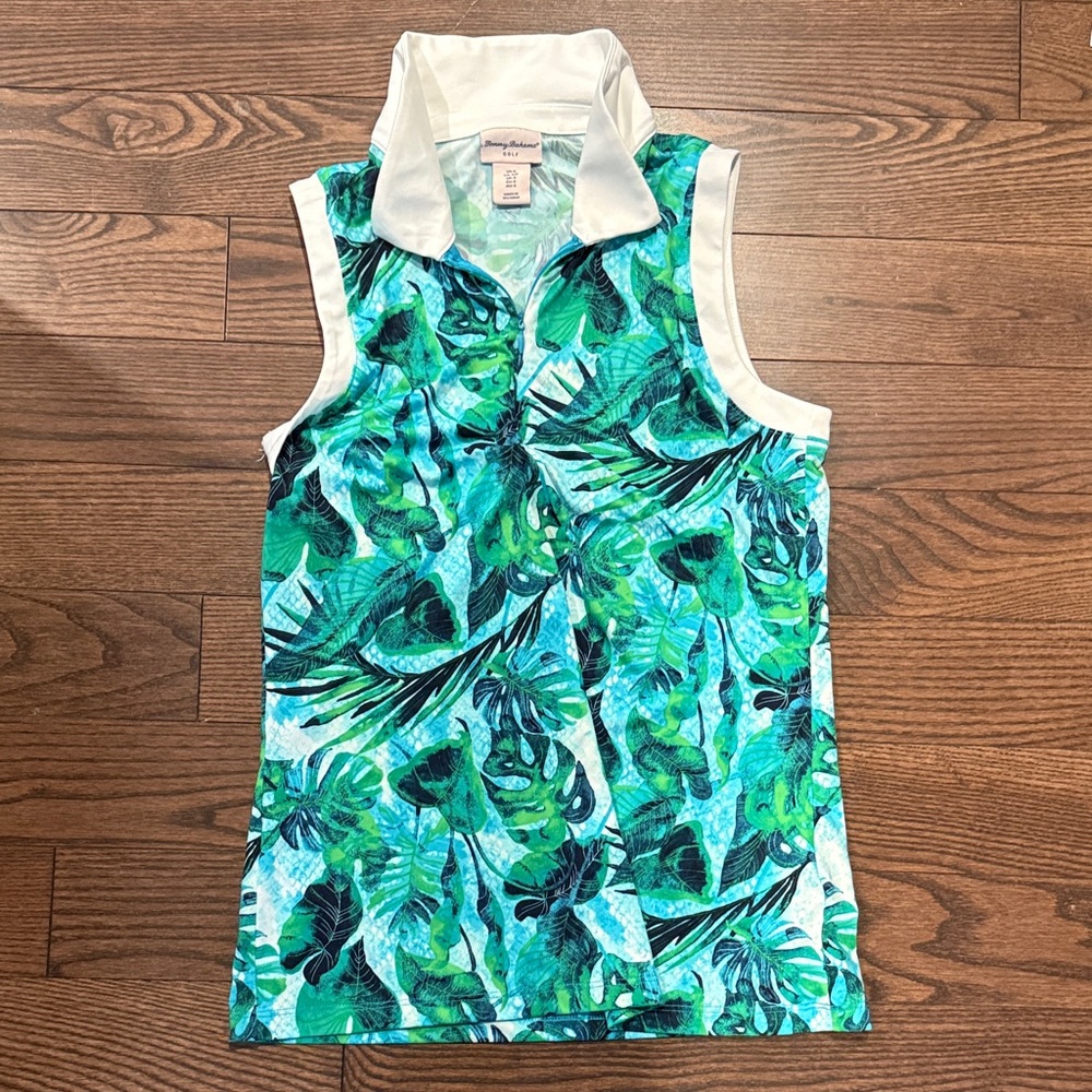 Tommy Bahama Tropical Green and Blue Tank Top